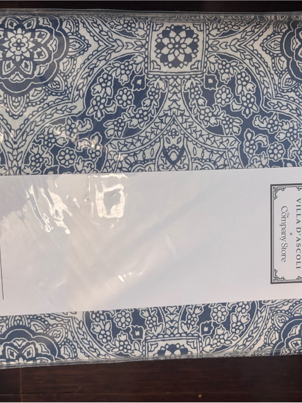 Blue Floral Medallion Bedding Sheet Set